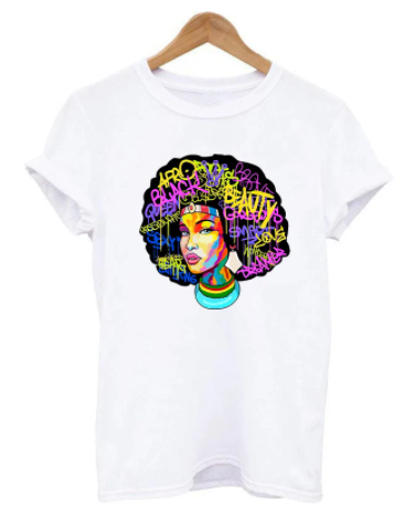 Graffiti Afro Tee