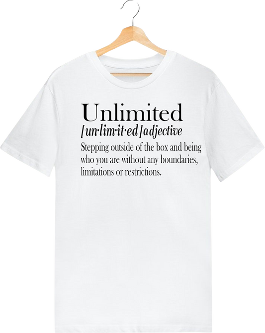 Unlimited definition unisex tee